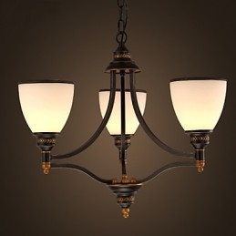 Retro Minimalistische Plafondlampen Europese Stijl Glazen Plafondlampen Lamp