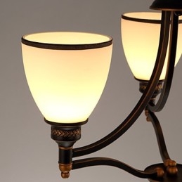 Retro Minimalistische Plafondlampen Europese Stijl Glazen Plafondlampen Lamp