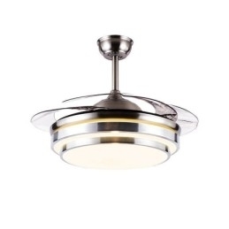 Moderne plafondventilatorlamp ABS-ventilatorblad Acrylverlichting