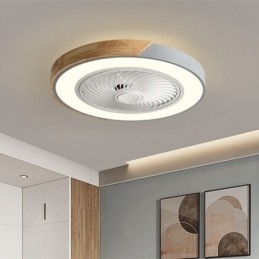 Slimme plafondventilator met verlichting, afstandsbediening, decoratieve ventilatorlamp