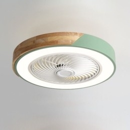 Slimme plafondventilator met verlichting, afstandsbediening, decoratieve ventilatorlamp