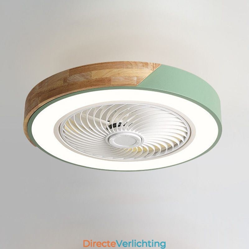 Slimme plafondventilator met verlichting, afstandsbediening, decoratieve ventilatorlamp