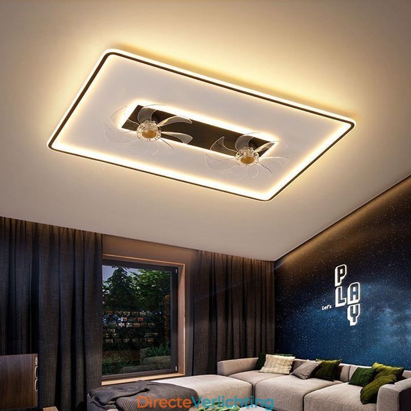 Plafondventilator met verlichting Decoratieventilator Acryllamp