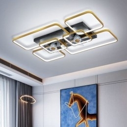 Plafondventilator met verlichting Decoratieventilator Acryllamp