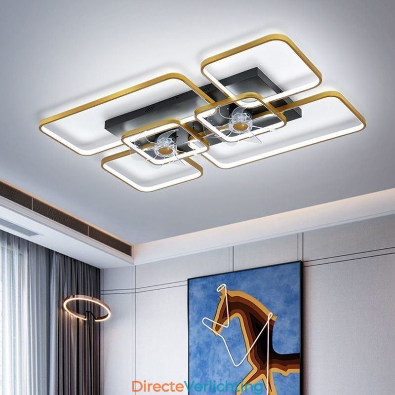 Plafondventilator met verlichting Decoratieventilator Acryllamp