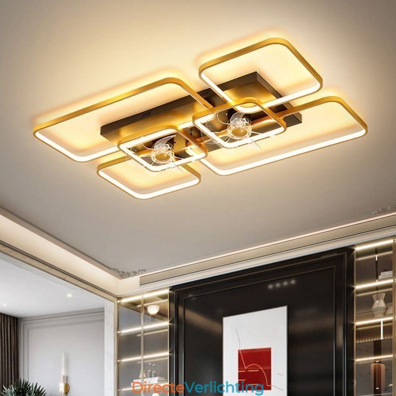 Plafondventilator met verlichting Decoratieventilator Acryllamp
