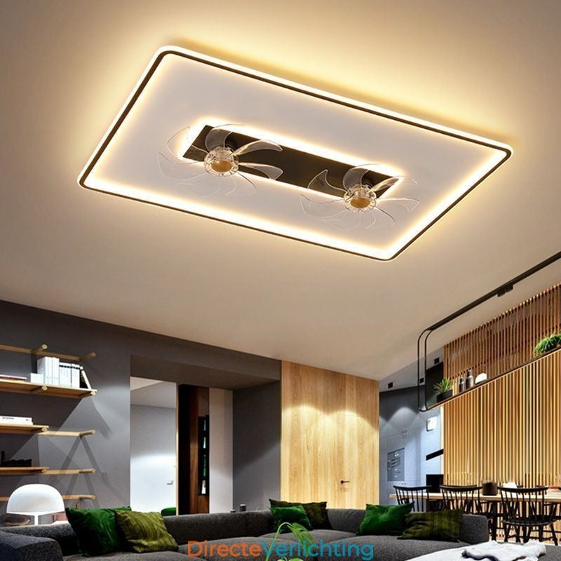 Plafondventilator met verlichting Decoratieventilator Acryllamp