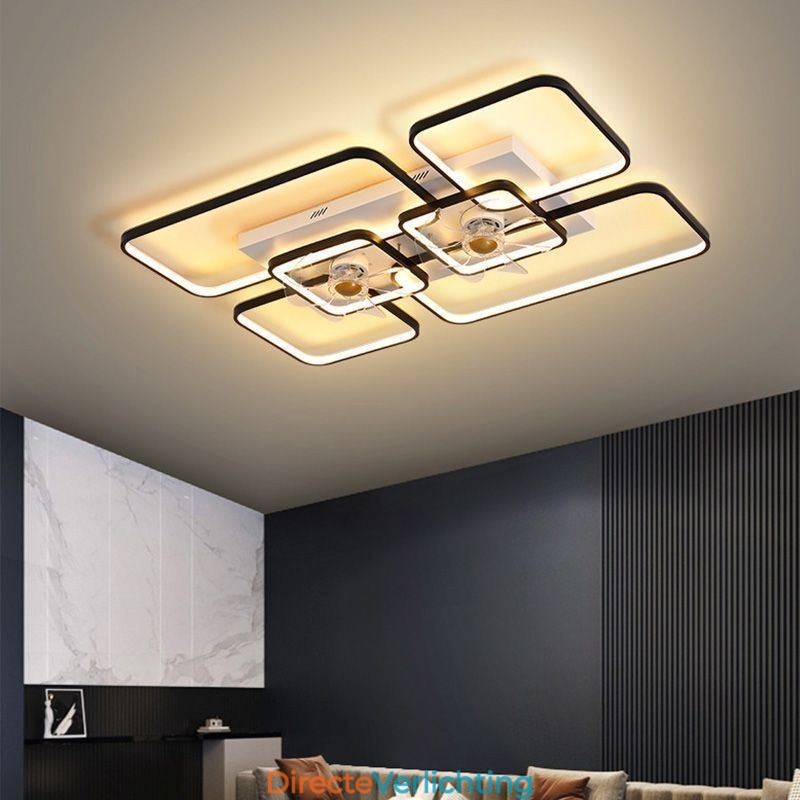Plafondventilator met verlichting Decoratieventilator Acryllamp