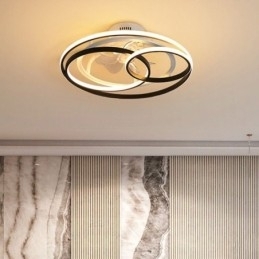 Moderne plafondlampen cirkelringen design plafondventilator