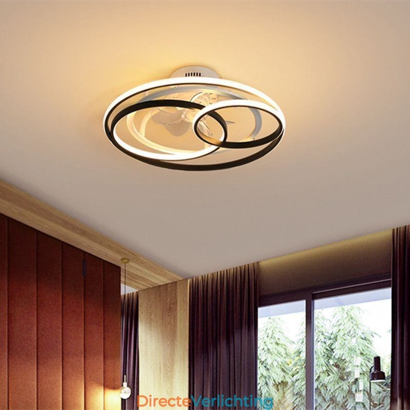Moderne plafondlampen cirkelringen design plafondventilator
