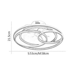 Moderne plafondlampen cirkelringen design plafondventilator