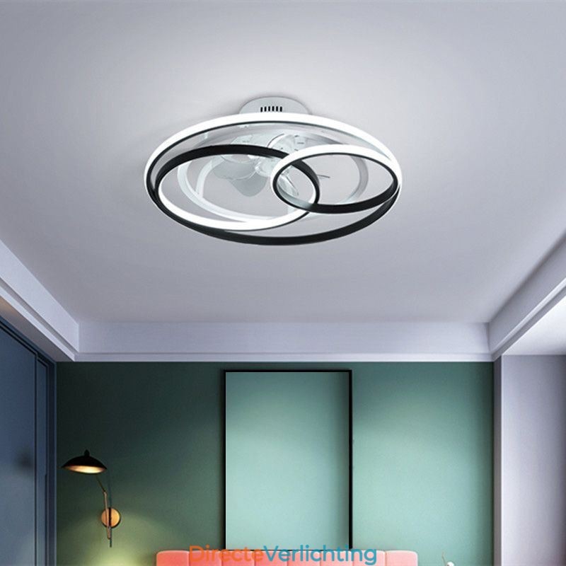 Moderne plafondlampen cirkelringen design plafondventilator