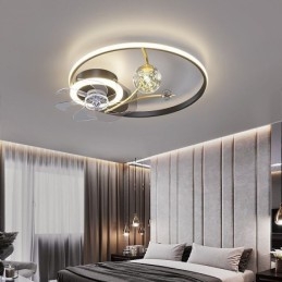 Plafondventilator met verlichting Decoratieventilatorlamp Acryl