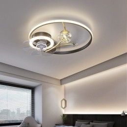 Plafondventilator met verlichting Decoratieventilatorlamp Acryl