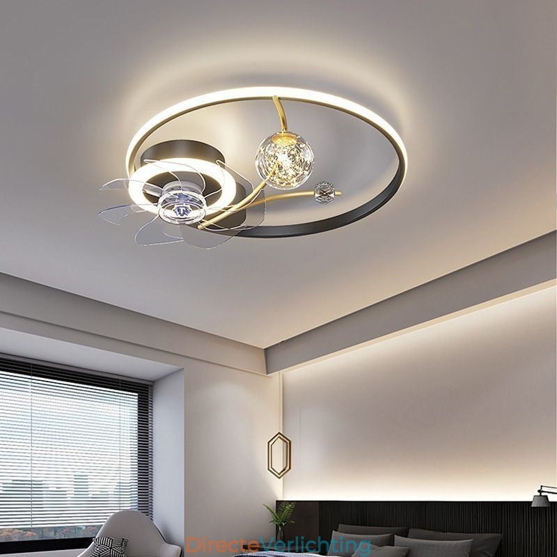 Plafondventilator met verlichting Decoratieventilatorlamp Acryl