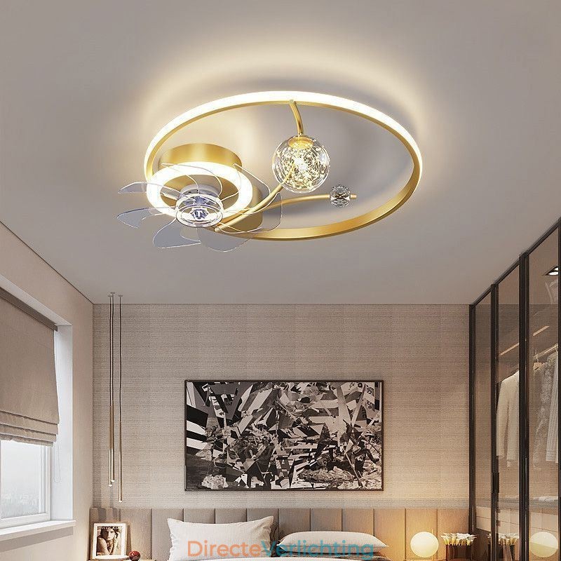 Plafondventilator met verlichting Decoratieventilatorlamp Acryl