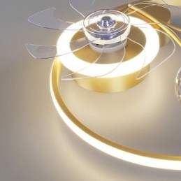 Plafondventilator met verlichting Decoratieventilatorlamp Acryl