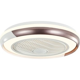 Moderne plafondventilatorlampen, ronde plafondlamp van acryl met afstandsbediening
