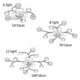 Creatieve ventilator plafondlamp plafond kroonluchter