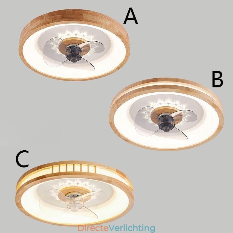 Moderne Inverter Plafondventilator Met Verlichting Afstandsbediening Plafondlamp Ventilatorlamp