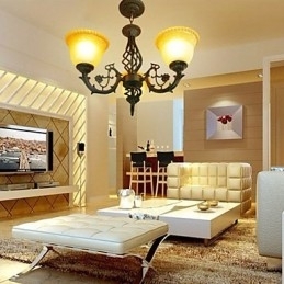 Vintage smeedijzeren kroonluchter