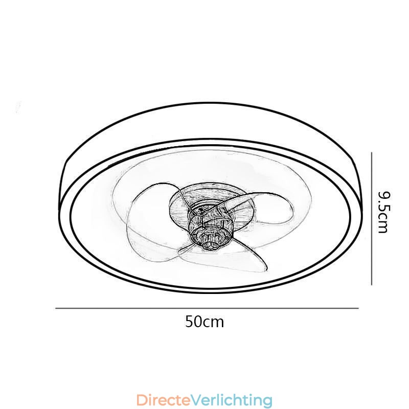 Moderne Inverter Plafondventilator Met Verlichting Afstandsbediening Plafondlamp Ventilatorlamp