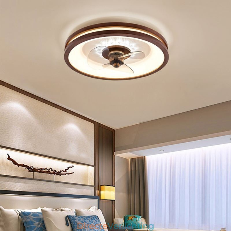 Moderne Inverter Plafondventilator Verlichting Afstandsbediening Plafondlamp Ventilatorlamp