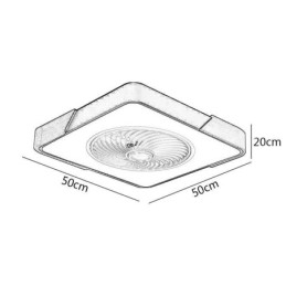 Moderne plafondventilatorverlichting Eenvoudige plafondlamp Plafondlamp