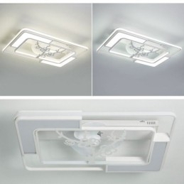 Moderne rechthoekige plafondventilatorlampen