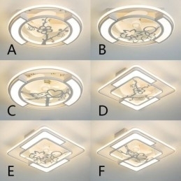 Europese stijl plafondventilatoren met licht