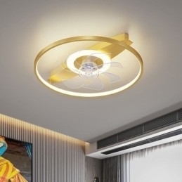 Moderne plafondventilator met verlichting, afstandsbediening, ventilatorlamp