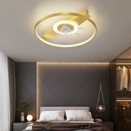 Moderne plafondventilator met verlichting, afstandsbediening, ventilatorlamp
