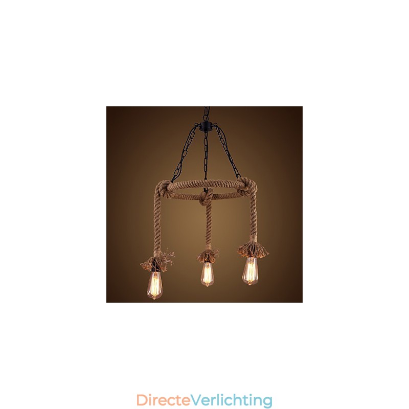 Amerikaanse landelijke hennep kroonluchter