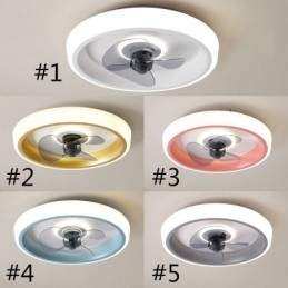 Moderne plafondventilator met verlichting, plafondlamp met afstandsbediening, ventilator