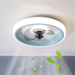 Moderne plafondventilator met verlichting, plafondlamp met afstandsbediening, ventilator