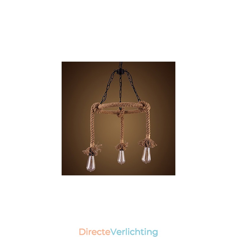 Amerikaanse landelijke hennep kroonluchter