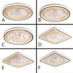 Intelligente plafondventilator met licht, traploos dimbaar decoratie
