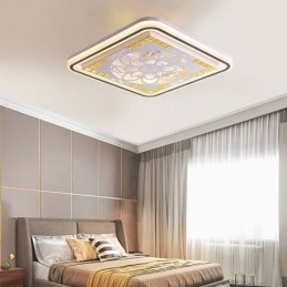 Intelligente plafondventilator met licht, traploos dimbaar decoratie
