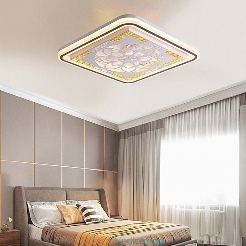 Intelligente plafondventilator met licht, traploos dimbaar decoratie