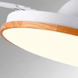 Moderne Inverter Plafondventilator Licht Afstandsbediening Plafondlamp Driekleurige Dimming