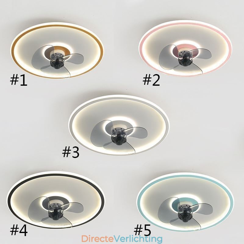 Macaron Plafondventilator Licht Afstandsbediening Decor Ventilator