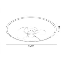 Macaron Plafondventilator Licht Afstandsbediening Decor Ventilator