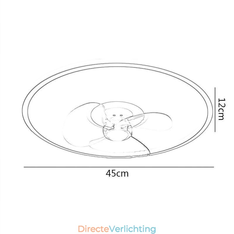 Macaron Plafondventilator Licht Afstandsbediening Decor Ventilator