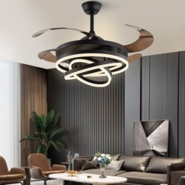 Creatieve Inverter Fan Kroonluchter Ventilatorlamp