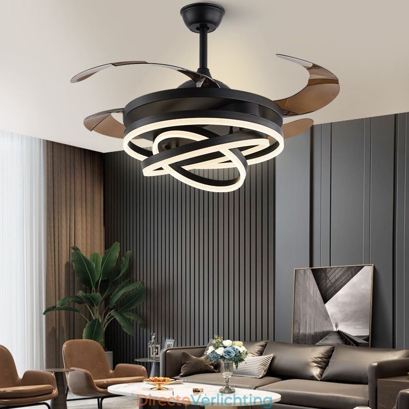 Creatieve Inverter Fan Kroonluchter Ventilatorlamp