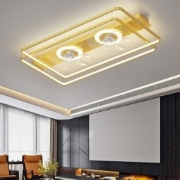 Moderne plafondventilator met verlichting en afstandsbediening