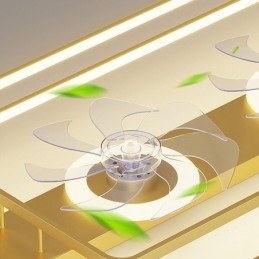 Moderne plafondventilator met verlichting en afstandsbediening