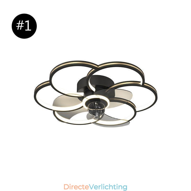 Plafondventilatoren met verlichting Kroonluchterventilator