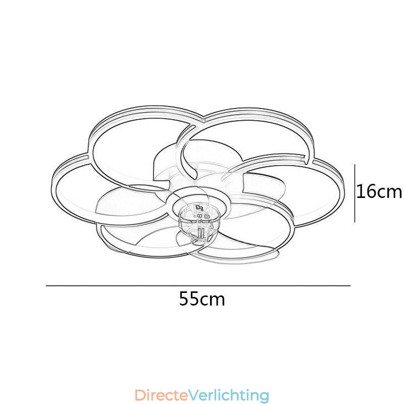 Plafondventilatoren met verlichting Kroonluchterventilator