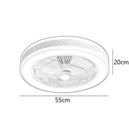 Ultradunne plafondventilator met licht Onzichtbare plafondventilator met licht